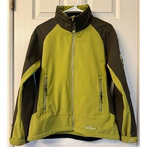 NWOT Terramar Green Gray Full Zip Lightweight Soft Shell Jacket Men’s Medium